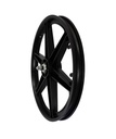 Wheel 20" 6 Spoke Front Plastic Black (3/8" Axle)