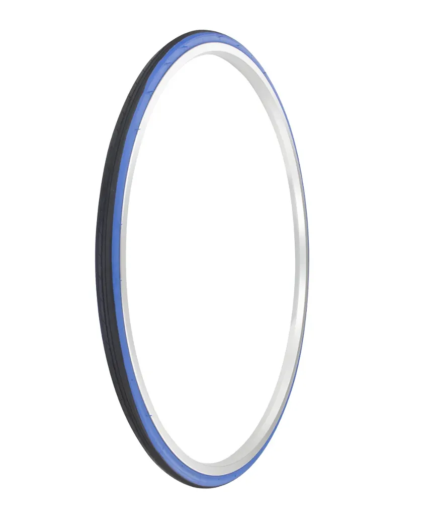 [728380] Tire 700 x 25c P-1035 Black/Blue Sidewall