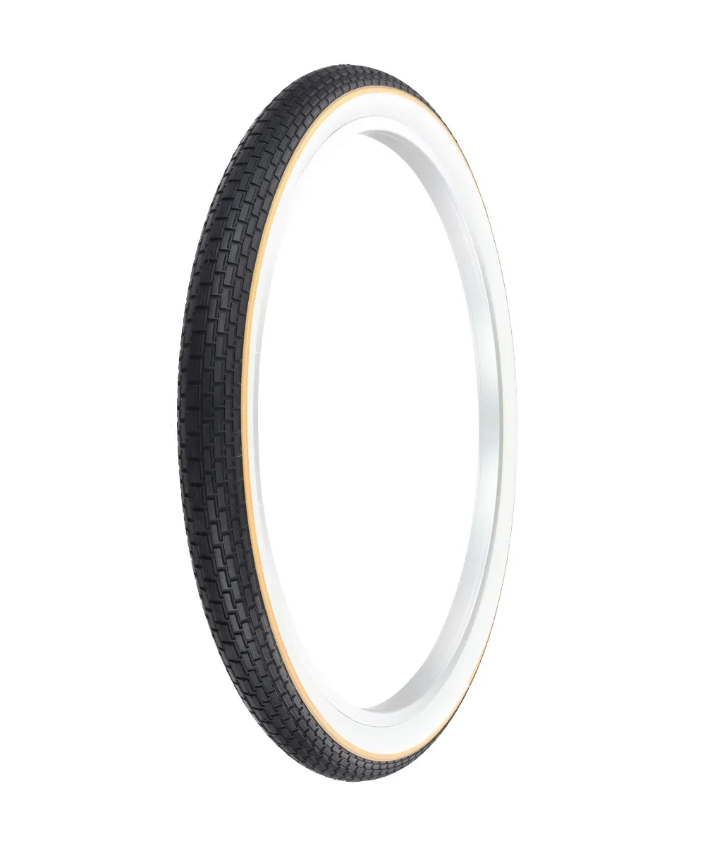 Tire 26" x 2.125" G-5009 Black/White Sidewall w/Yellow Line