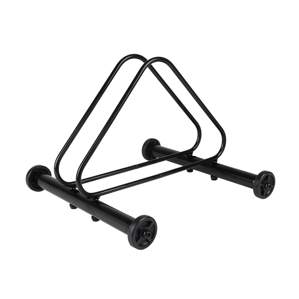 Bike Stand w/Wheels Black