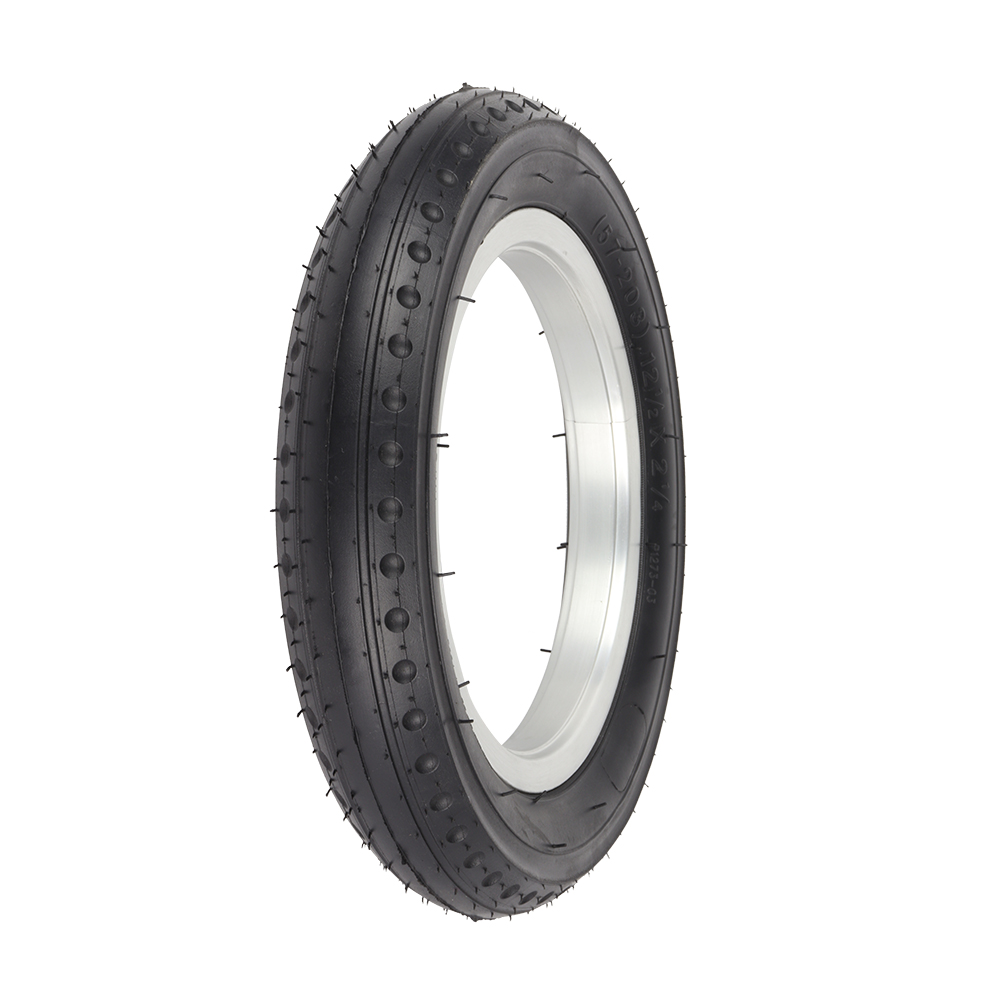 [705172] Tire 12-1/2" x 2-1/4" P-1273 Black/Black Sidewall