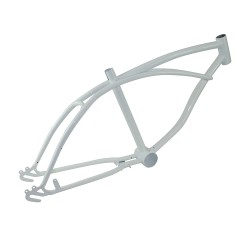 [621204] 20" Lowrider Classic Bike Frame Lowrider White