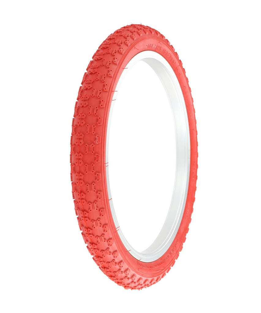 [711263] Tire 18" x 2.125" P-104A Red/Red Sidewall