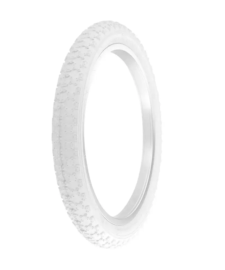 Tire 18" x 2.125" P-104A White/White Sidewall