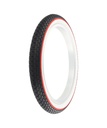 Tire 16" x 1.75" G-5009 Black/White Sidewall w/Red Line