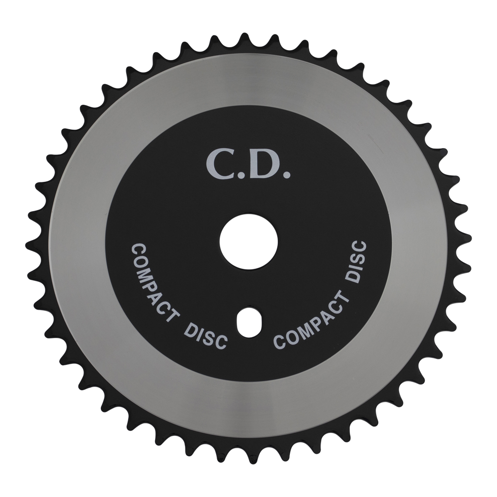 Chainring 44T CD 1/2 x 1/8 Steel Black/Chrome