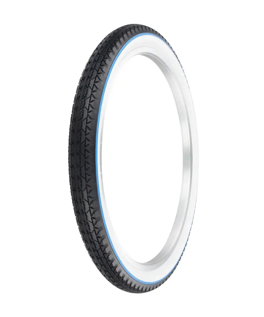[720352] Tire 24" x 2.125" P-123A Black/White Sidewall w/Blue Line