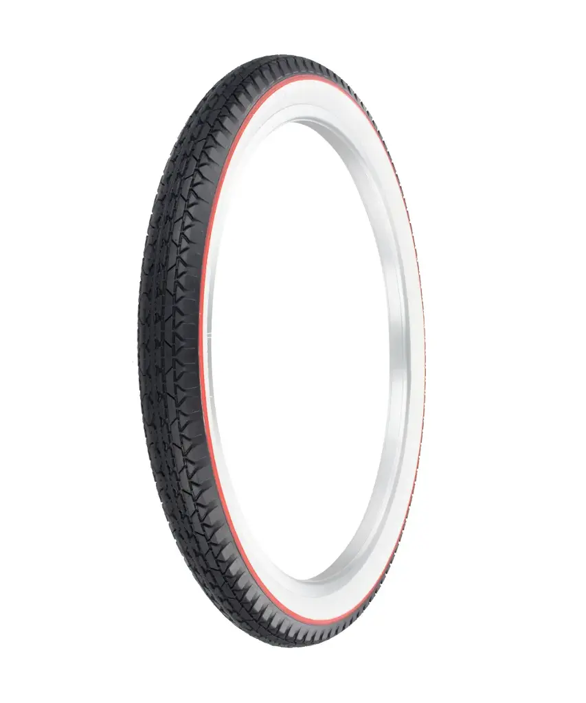 [720353] Tire 24" x 2.125" P-123A Black/White Sidewall w/Red Line