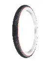 Tire 24" x 2.125" P-123A Black/White Sidewall w/Red Line