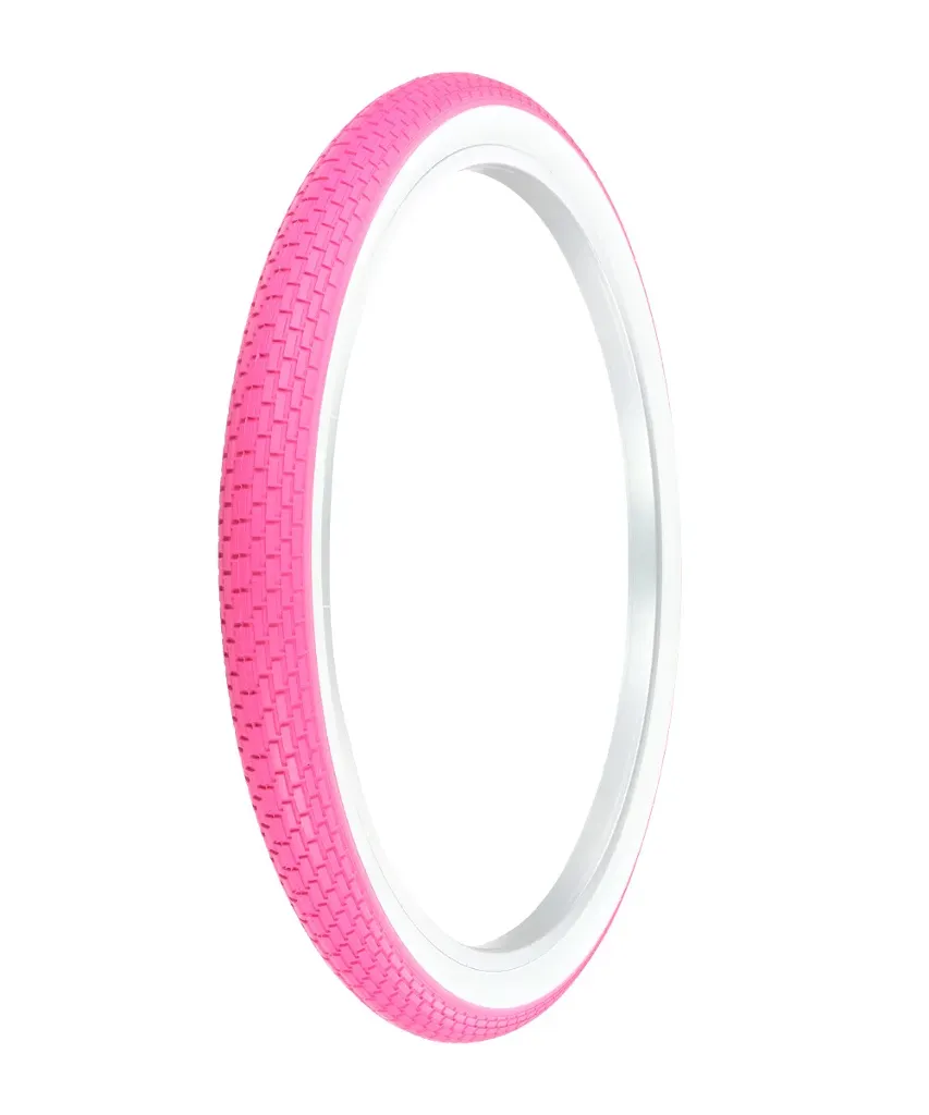 Tire 26" x 2.125" G-5009 Pink/White Sidewall