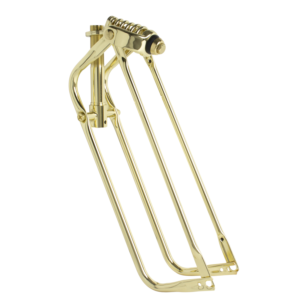 20" Spring Fork OG Lowrider 1" Threaded Gold