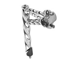 Stem Full Double Square Twisted 22.2mm Chrome