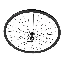 Wheel 27.5" 36 Spoke Front Alloy Black (Double Wall, 14g Black Spokes, Quick Release 3/8" Axle)