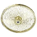 Wheel 20" 144 Spoke Hollow Hub Steel Gold (Single Wall, 14g Stainless Spokes, 5/8" Hollow Axle)
