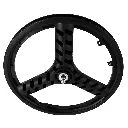 Wheel 20" 3 Spoke Front Plastic Black (3/8" Axle)