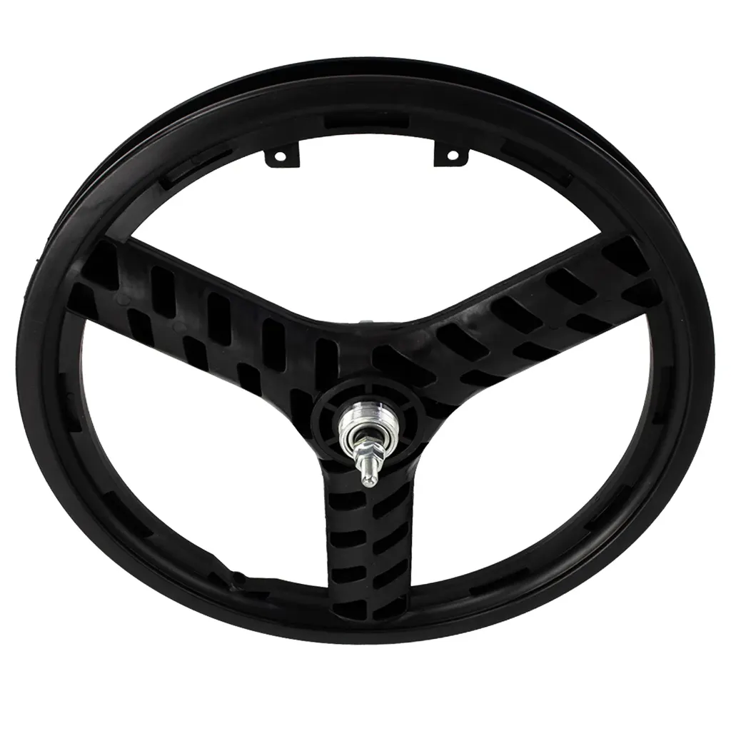 Wheel 20" 3 Spoke Freewheel Plastic Black (3/8" Axle)