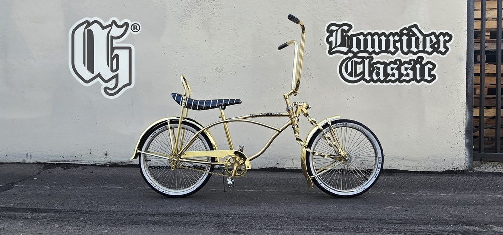 20" OG Lowrider Classic 72 Spoke Bike Gold/Chrome OG-310