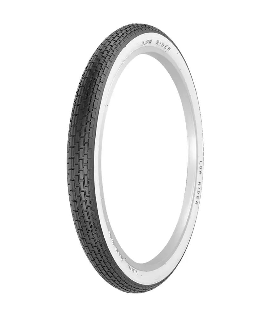 [720344] Tire 24" x 2.125" G-5009 Black/White Sidewall Raised Letter Lowrider