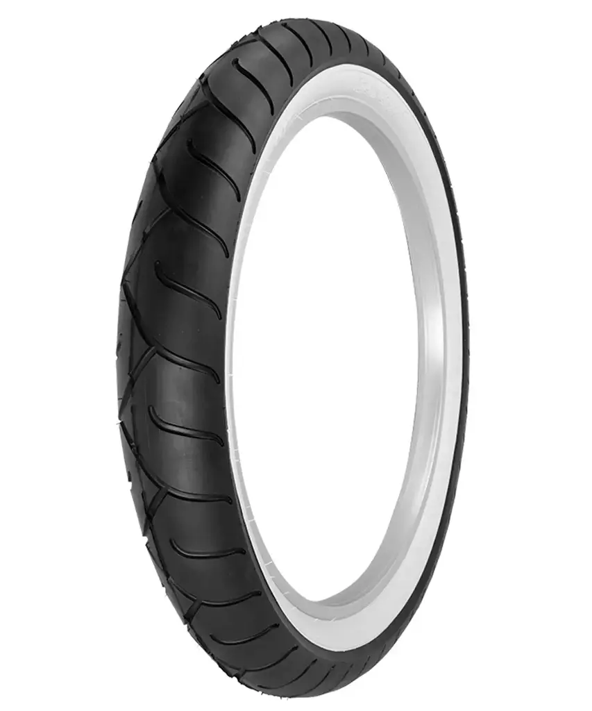 [720484] Tire 24" x 4-1/4" P-1077 Black/White Sidewall
