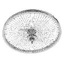 Wheel 20" 144 Spoke Twisted Coaster Steel Chrome  (Single Wall, 14g Twisted Spokes, 3/8" Axle)