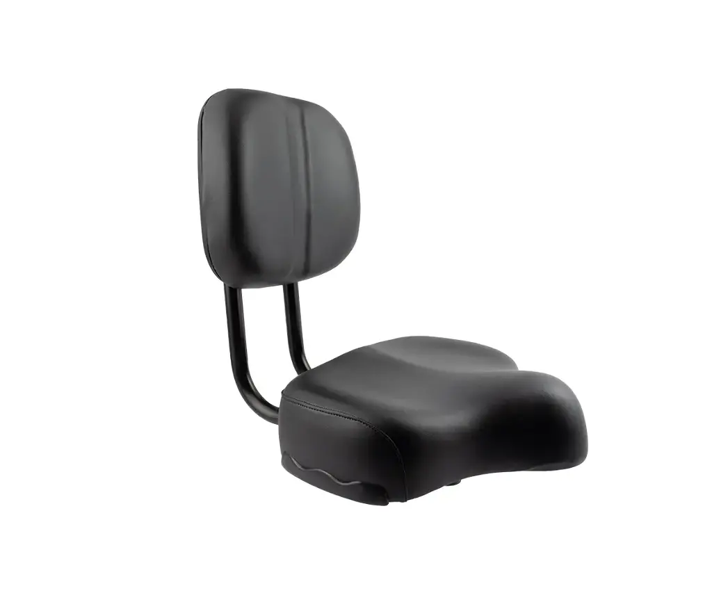 [645448] Cruiser Saddle W/Back Rest Deluxe Black