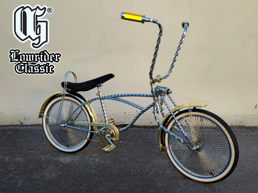 20" OG Lowrider Classic Twisted Bike OG-562 Chrome/Gold