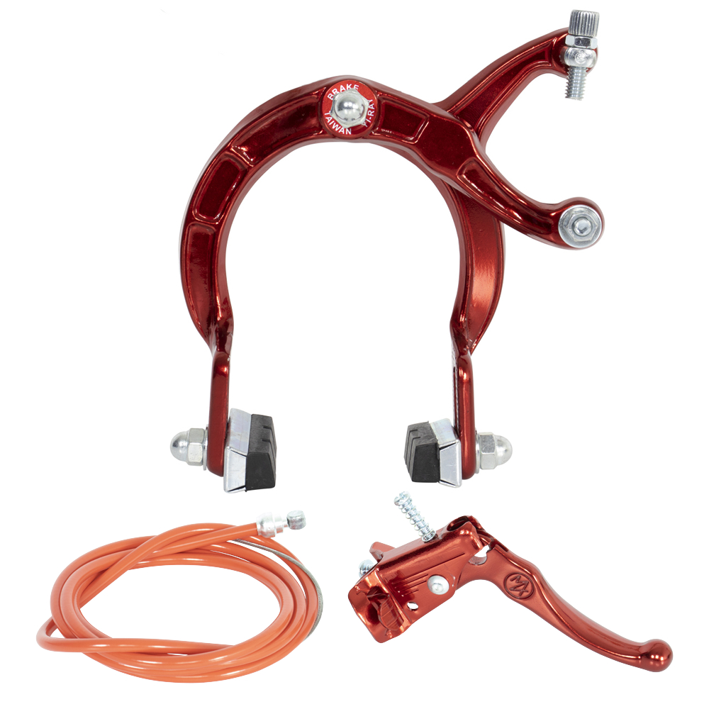 [608107] MX Alloy Brake Set Rear Red