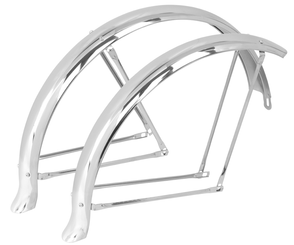 [619402] 26" Fender Set Flared Adjustable Balloon 80mm Chrome