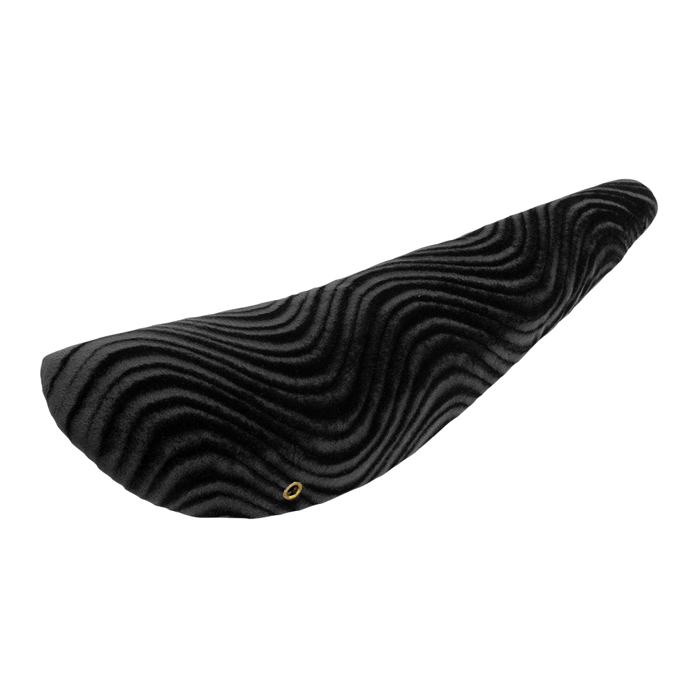 [645261] 20" Banana Saddle Velour Swirl Black