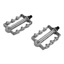 Pedals Flat Twisted 1/2" Chrome