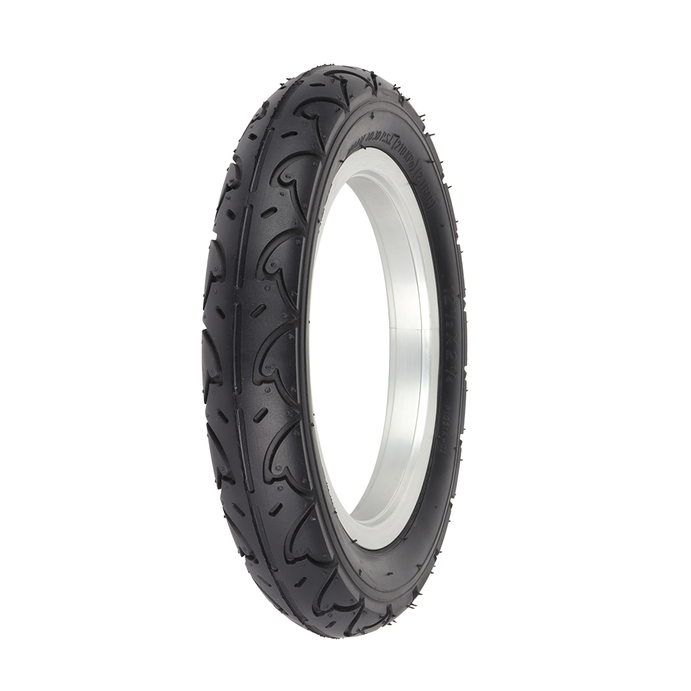 [705101] Tire 12-1/2" x 2-1/4" P-1021A Black/Black Sidewall