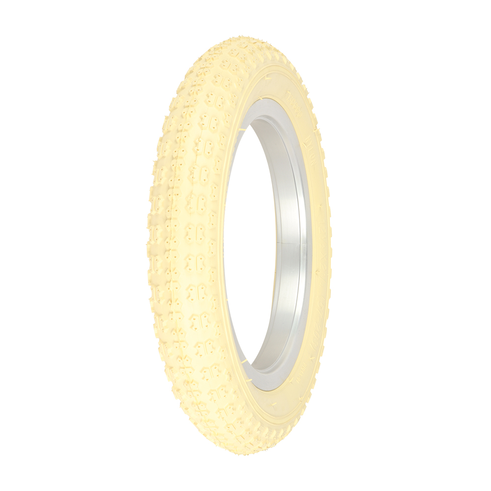 [705128] Tire 12-1/2" x 2-1/4" P-104A Cream/Cream Sidewall