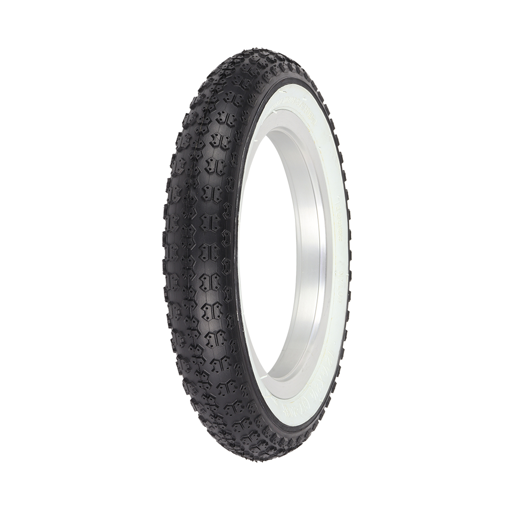 [705132] Tire 12-1/2" x 2-1/4" P-104A Black/White Sidewall