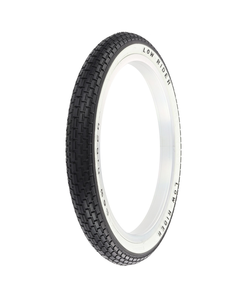 [709152] Tire 16" x 1.75" G-5009 Black/White Sidewall Lowrider Raised Letter