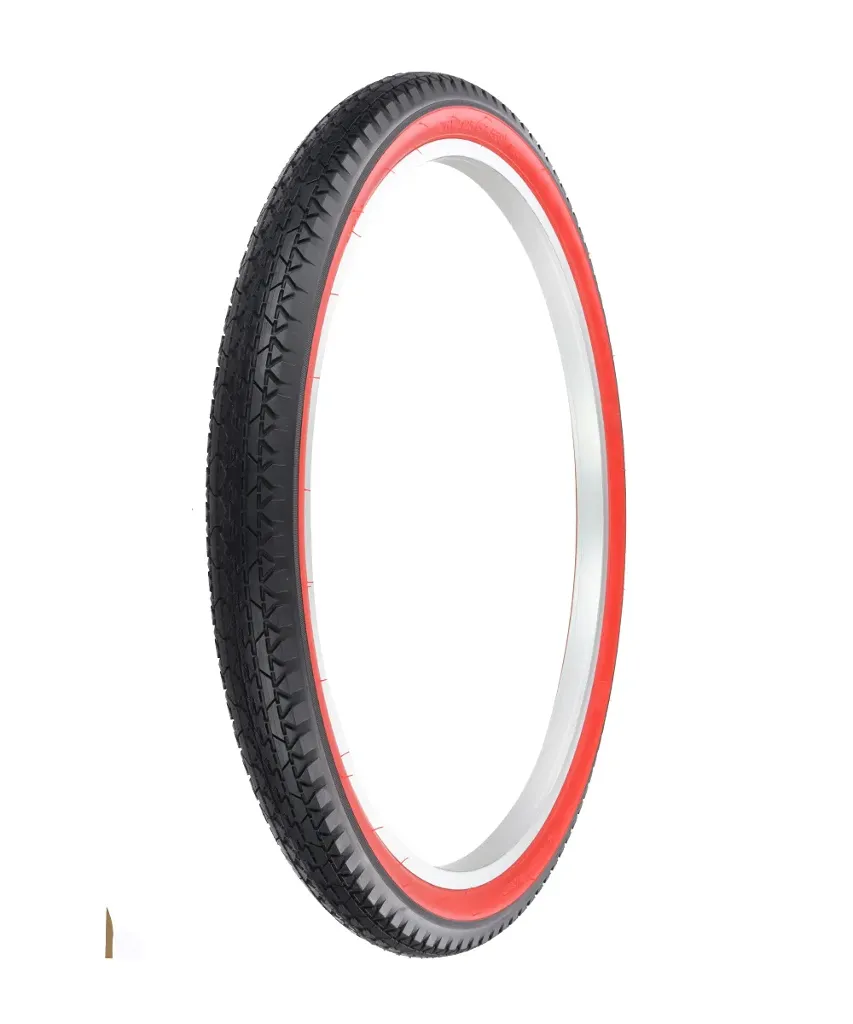 Tire 26" x 2.125" P-123A Black/Red Sidewall