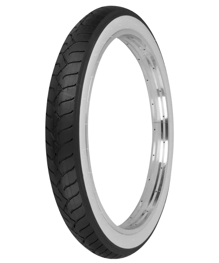 [726812] Tire 26" x 3.0" P-1077 Black/White Sidewall