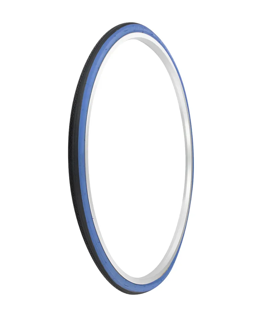 [729149] Tire 27" x 1-1/4" P-148 Black/Blue Sidewall