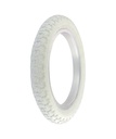 Tire 14" x 2.125" P-104A White/White Sidewall