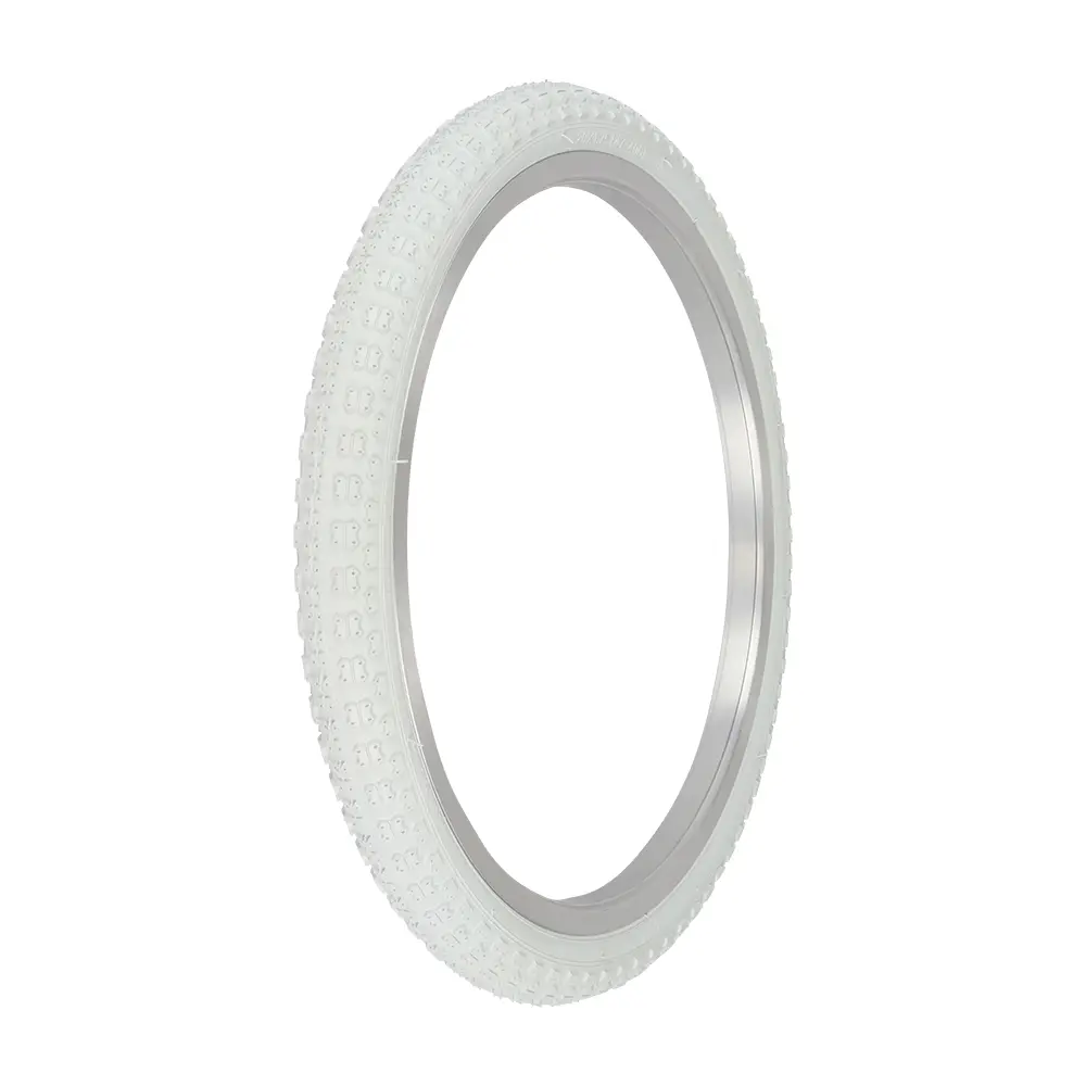 Tire 20" x 1.75" P-104A White/White Sidewall