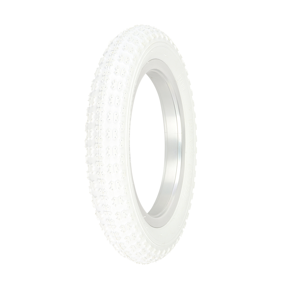 [705125] Tire 12-1/2" x 2-1/4" P-104A White/White Sidewall