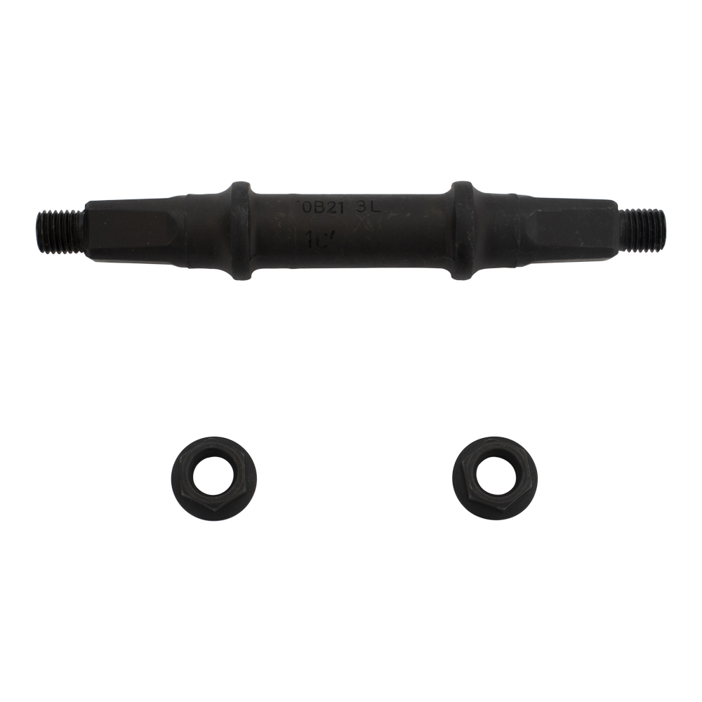 [607310] Cotterless Bottom Bracket Axle Square Nut 116mm Black