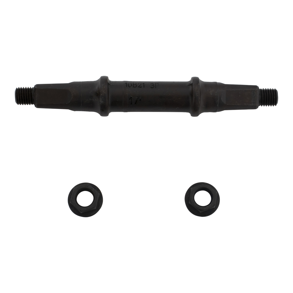 [607313] Cotterless Bottom Bracket Axle Square Nut 119mm Black