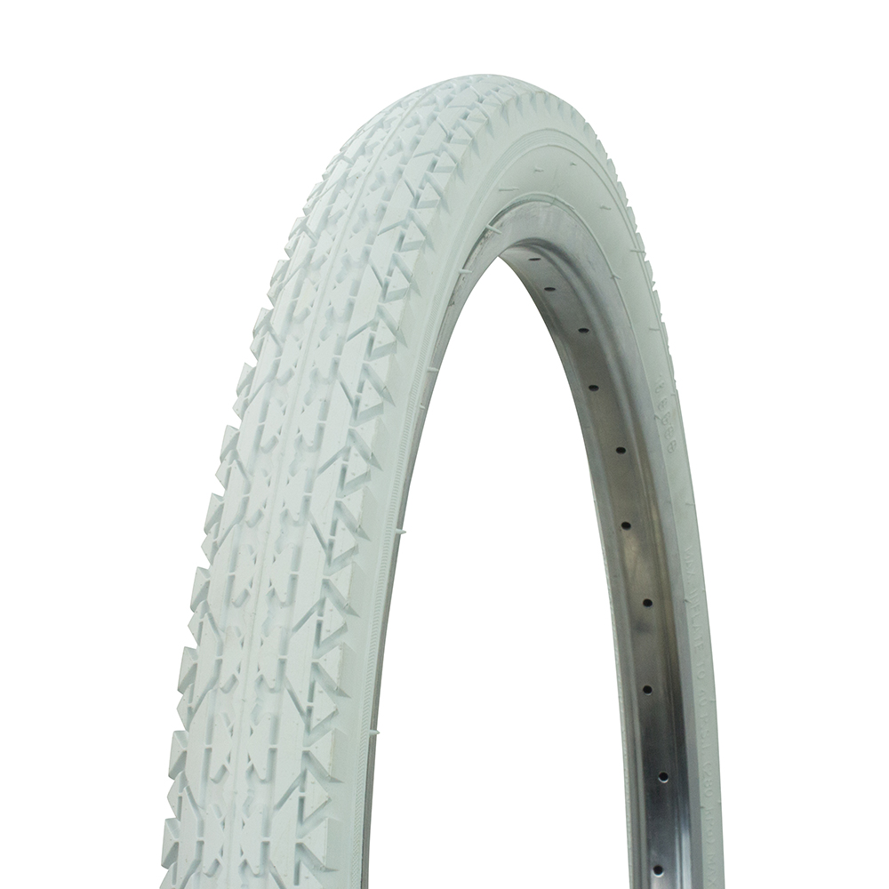 [720264] Tire 24" x 2.125" P-123A White/White Sidewall