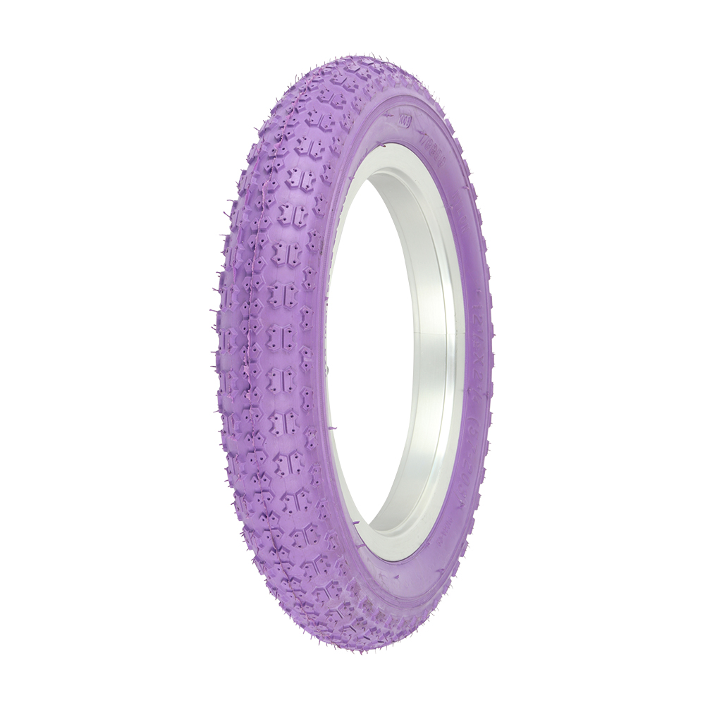 [705130] Tire 12-1/2" x 2-1/4" P-104A Purple/Purple Sidewall